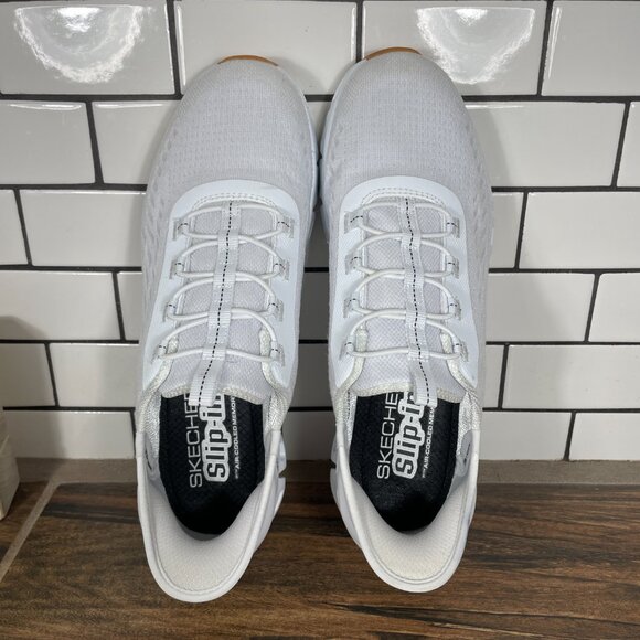 Skechers Slip-Ins Glide Step Tranquility Shoes Womens Size 8.5 White Sneakers - Picture 8 of 15